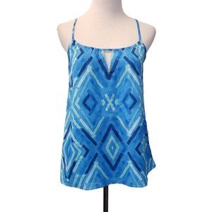 NWT Cuddy blue detailed tank top women's size XS(S21)